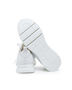 White Boston calf with white rubber sole